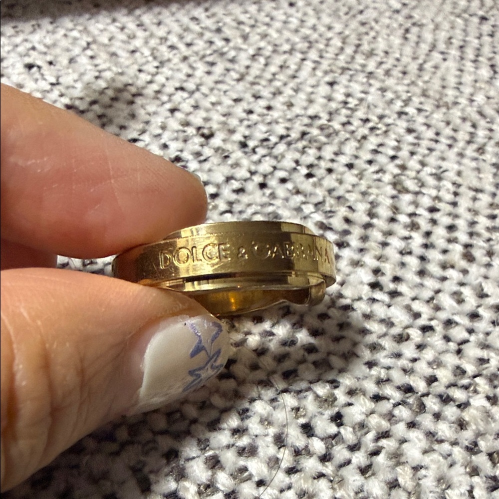 Dolce & Gabbana Goldtone scarf Ring / Ring / pendant